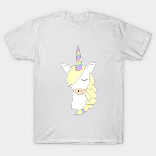 Unicorn Rainbow Braid T-Shirt